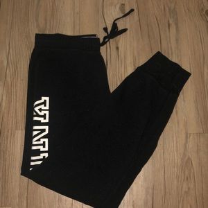 Black & white sweat pants